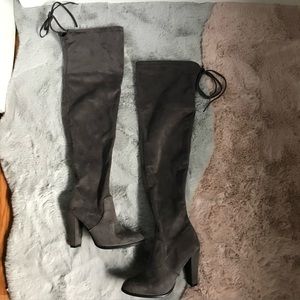 A new day gray like new over the knee boots